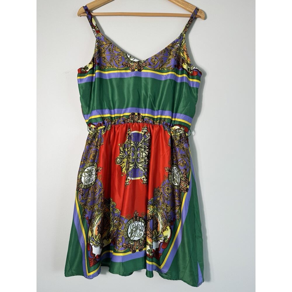 Mimi Chica Women's Handkerchief Dress Red Size L Vibrant Luxury - Picture 6 of 9